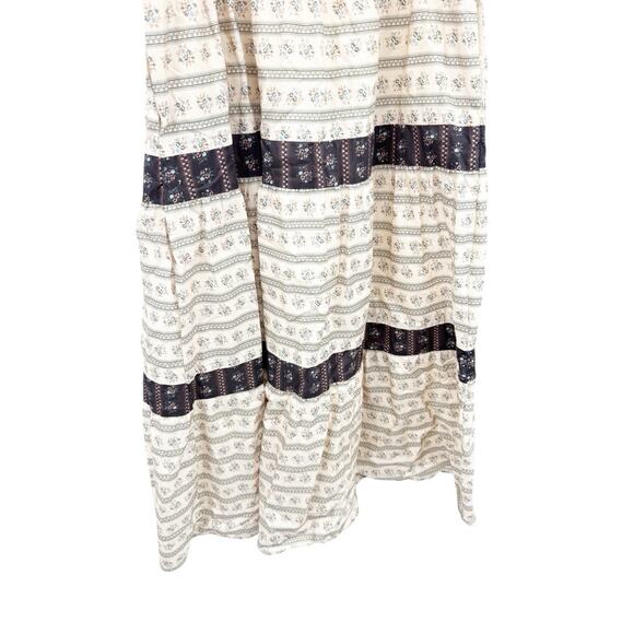 Neuflora Summer In France Midi Dress Tie Strap Floral Smocked Womens Large - Picture 7 of 9